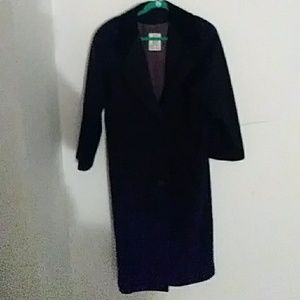 Black long winter coat